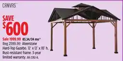 Canadian Tire CANVAS Alverstone Hard-Top Gazebo. 12´ x 12´ x 10´ h offer