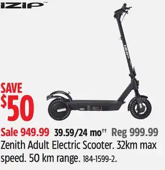 Canadian Tire IZIP Zenith Adult Electric Scooter offer