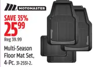 Canadian Tire MotoMaster Multi-Season Floor Mat Set, 4-Pc offer