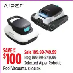 Canadian Tire Aiper Robotic Pool Vacuums offer