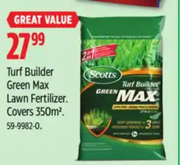 Canadian Tire Scotts Turf Builder Green Max Lawn Fertilizer offer