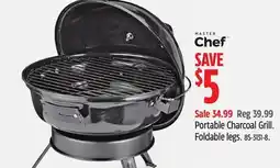 Canadian Tire Portable Charcoal Grill. Foldable legs offer