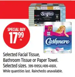Canadian Tire Selected Facial Tissue, Bathroom Tissue or Paper Towel offer