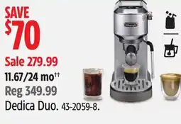 Canadian Tire De-longhi Dedica Duo offer