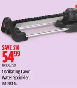 Canadian Tire Oscillating Lawn Water Sprinkler offer