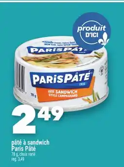 Marche Ami Pâté à sandwich Paris Pâté offer
