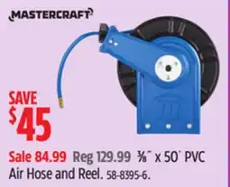 Canadian Tire Mastercraft 3⁄8˝ x 50´ PVC Air Hose and Reel offer