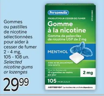 Brunet Gommes ou pastilles de nicotine sélectionnées pour aider à cesser de fumer offer