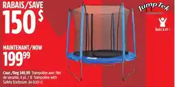 Canadian Tire JumpTek 8´ Trampoline with Safety Enclosure offer