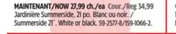 Canadian Tire Southern Patio Summerside 21˝. White or black offer