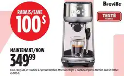 Canadian Tire Breville Bambino Bambino Espresso Machine offer