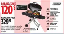 Canadian Tire Coleman Portable Propane Grill with Folding Cart Stand offer