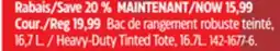 Canadian Tire Mastercraft Heavy-Duty Tinted Tote, 16.7L offer