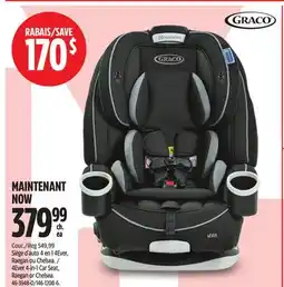 Canadian Tire Graco 4Ever 4-in-1 Car Seat, Raegan or Chelsea offer