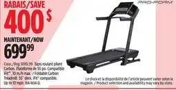 Canadian Tire ProForm Foldable Carbon Treadmill offer