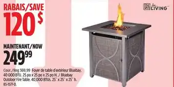 Canadian Tire For Living Bluebay Outdoor Fire Table offer