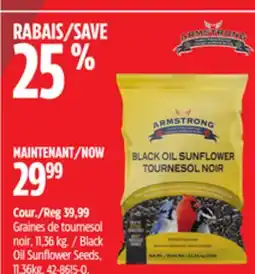 Canadian Tire Black Oil Sunflower Seeds, 11.36kg offer