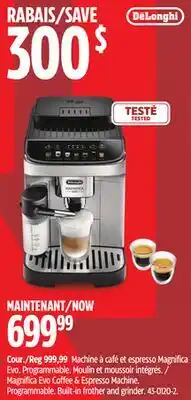 Canadian Tire DeLonghi Magnifica Evo Coffee & Espresso Machine offer