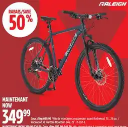Canadian Tire Raleigh Rockwood XL Hardtail Mountain Bike offer