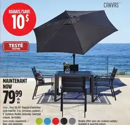 Canadian Tire CANVAS 9´ Outdoor Market Umbrella offer
