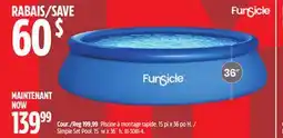 Canadian Tire Simple Set Pool 15´ w x 36˝ h offer
