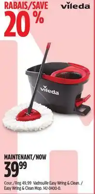 Canadian Tire Vileda Easy Wring & Clean Mop offer
