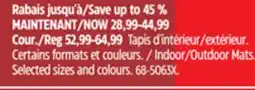 Canadian Tire Indoor/Outdoor Mats offer