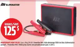 Canadian Tire Eliminator PowerBox Mini, 1700A jump starter and portable power pack offer