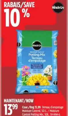 Canadian Tire Moisture Control Potting Mix offer
