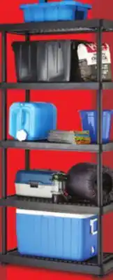 Canadian Tire Mastercraft 5-Shelf Adjustable Resin Rack. 72˝ h offer