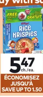 Giant Tiger Kellogg's cereal offer