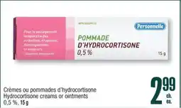 Jean Coutu PERSONNELLE Hydrocortisone creams or ointments offer