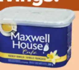 Giant Tiger Maxwell House flavoured instant coffee offer