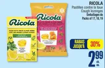 Jean Coutu RICOLA Cough lozenges offer