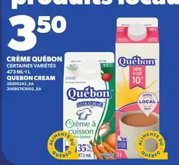 Provigo CRÈME QUÉBON, 473 ML-1 L | QUEBON CREAM offer