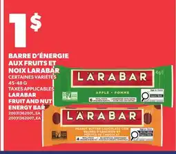 Provigo BARRE D'ÉNERGIE AUX FRUITS ET NOIX LARABAR, 45-48 G | LARABAR FRUIT AND NUT ENERGY BAR offer