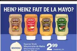 Provigo SAUCES STYLE MAYONNAISE DE HEINZ, , 340 ML| MAYONNAISE-STYLE SAUCES offer