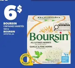 Provigo BOURSIN, 150 G | BOURSIN offer