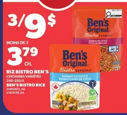 Provigo RIZ BISTRO BEN'S, 240-250 G | BEN'S BISTRO RICE offer