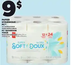 Provigo PAPIER HYGIÉNIQUE PC, 12=24 ROULEAUX | PC BATHROOM TISSUE offer