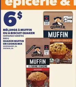 Provigo MÉLANGE À MUFFIN QUAKER BISCUIT QUAKER, 900 G | QUAKER MUFFIN OR COOKIE MIX offer