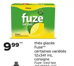 Provigo THÉS GLACÉS FUZE, 12x341 mL | FUZE ICED TEA offer