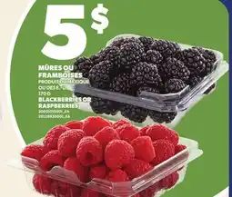 Provigo MÛRES OU FRAMBOISES, 170 G | BLACKBERRIES OR RASPBERRIES offer