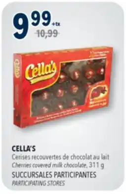 Familiprix CELLA'S, Cherries covered milk chocolate, 311 g … offer