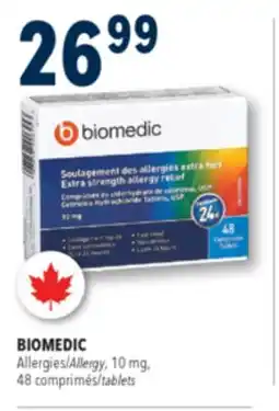 Familiprix BIOMEDIC Allergies/Allergy, 10mg, 48tablets offer