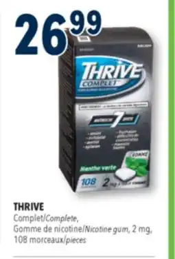 Familiprix THRIVE, Complete, Nicotine gum, 2 mg, 108 pieces offer