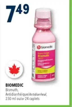 Familiprix BIOMEDIC, Bismuth Antidiarrheal, 230 ml or 24 caplets offer
