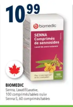 Familiprix BIOMEDIC, Senna, Laxative, 100 tablets or Senna-S, 60 tablets offer