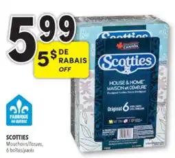 Familiprix SCOTTIES, Tissues, 6 packs offer