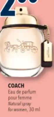 Familiprix COACH Natural spray for women offer